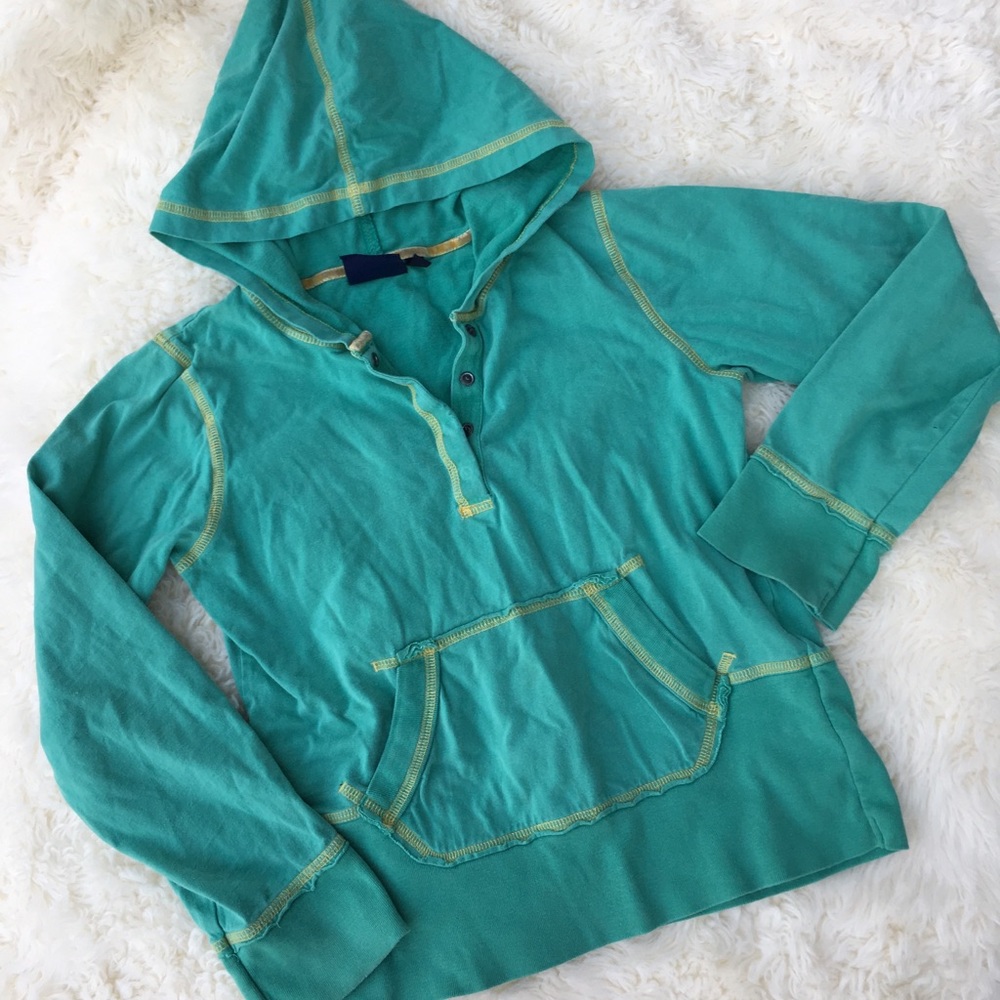Mini Boden green girls hoodie 9-10, runs small